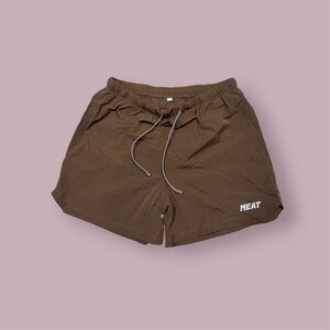 Men's Meat Athletic Brown Shorts